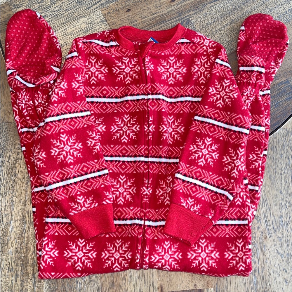 Two Way Zip Fleece Footie Pajama